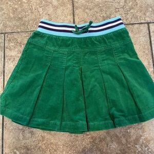 Mini Boden Skirt 5/6 green corduroy